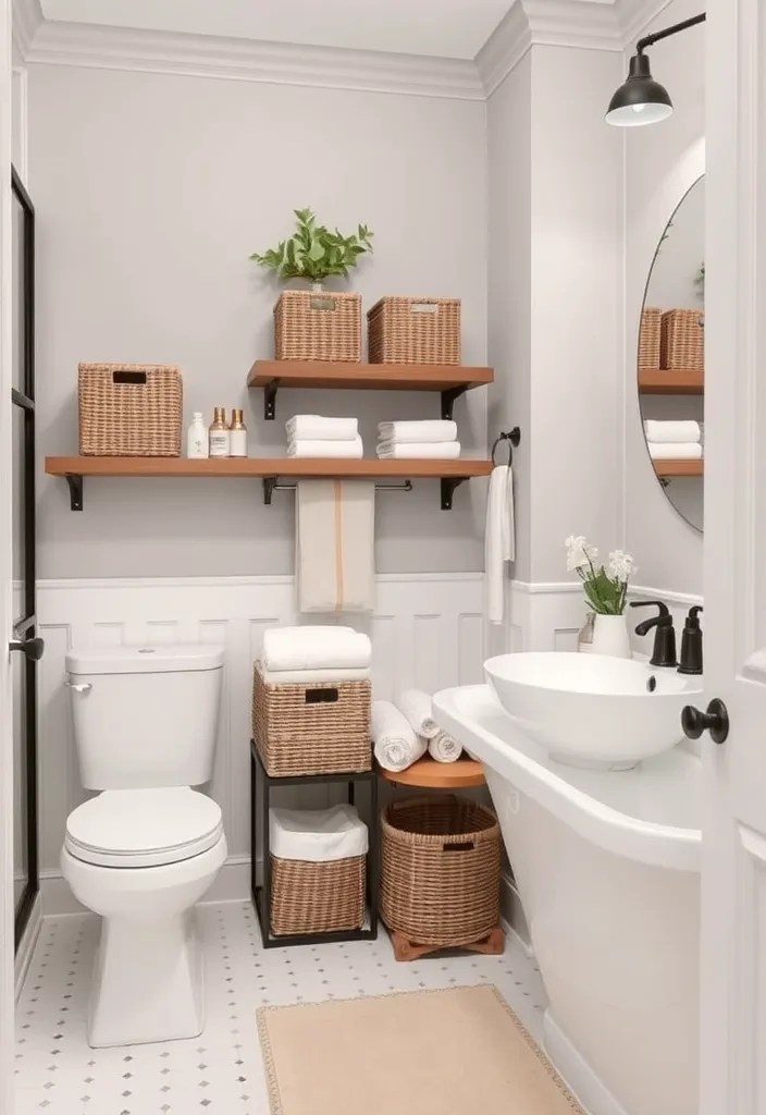 12 Bathroom Makeovers That'll Turn Your Home into a Spa Retreat! - 9. Chic Storage Solutions