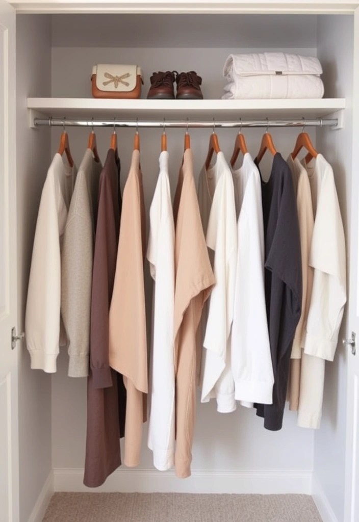 16 Minimalist Decor Hacks That'll Declutter Your Life and Create a Calm Home (Get Inspired by #10!) - 11. Create a Capsule Wardrobe