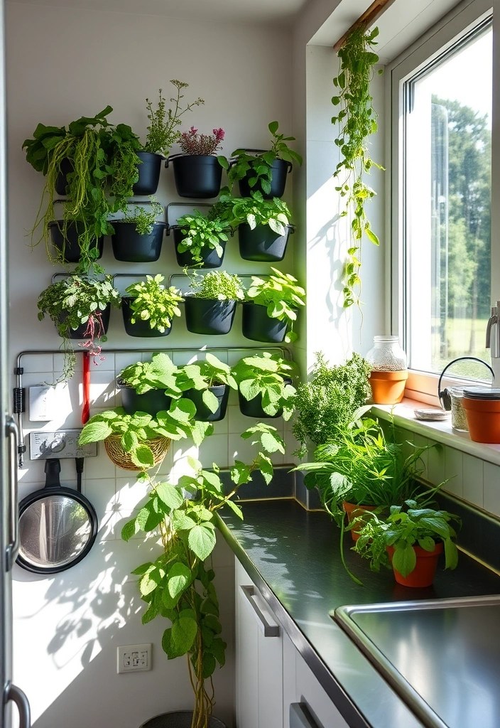 17 Small Kitchen Makeovers That Prove Size Doesn't Matter (#11 Is Pure Genius!) - 10. Vertical Gardens