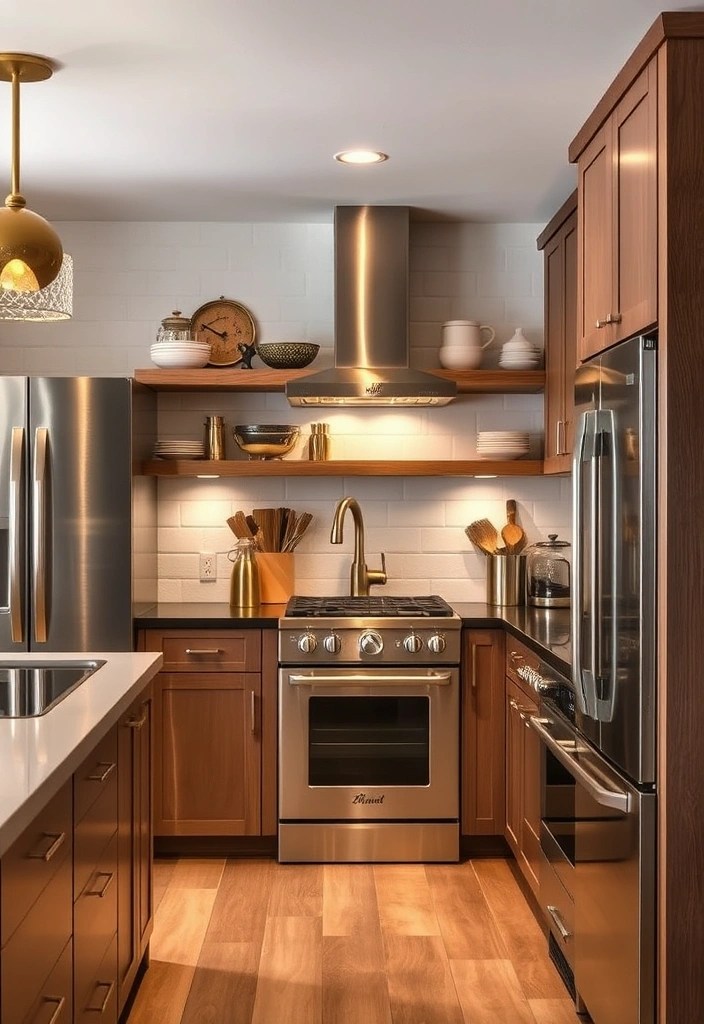 19 Modern Kitchen Decor Ideas That’ll Upgrade Your Cooking Space Dramatically! (#12 Is Genius!) - 11. Mixed Metals