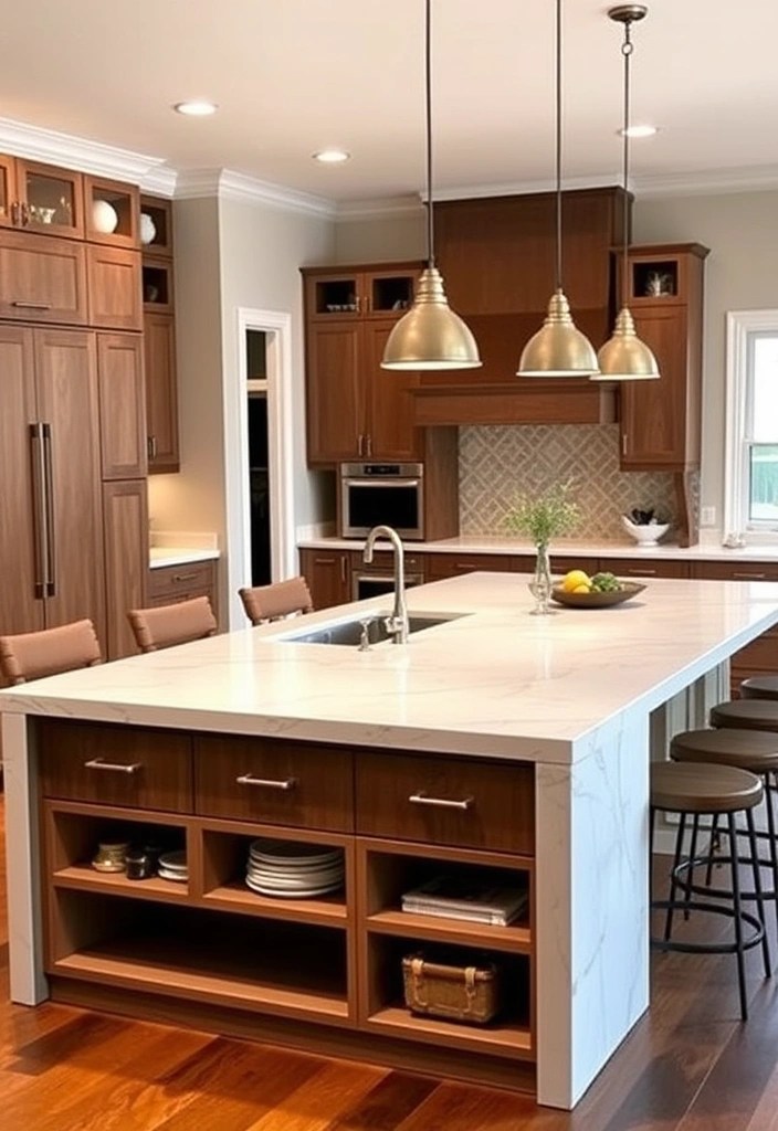 19 Modern Kitchen Decor Ideas That’ll Upgrade Your Cooking Space Dramatically! (#12 Is Genius!) - 3. Functional Kitchen Islands