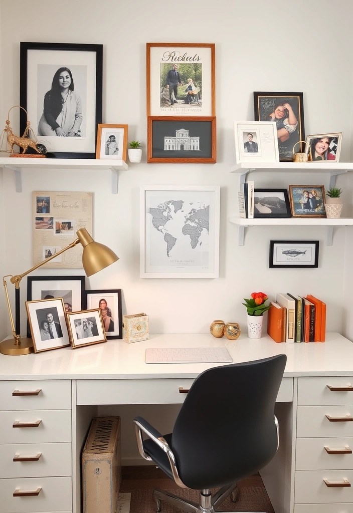 16 Home Office Ideas That'll Boost Your Productivity and Make You Love Working from Home! - 10. Personal Touches