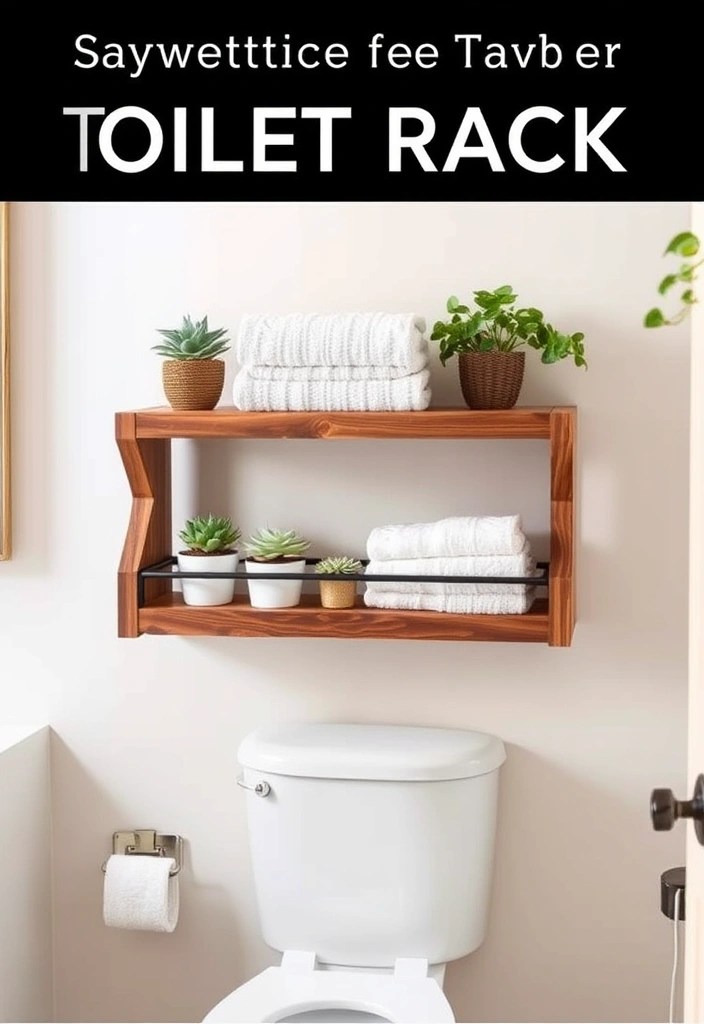 16 Smart Bathroom Accessories That Will Organize Your Small Space (You’ll Wish You Found #11 Sooner!) - 1. Over-the-Toilet Storage Rack