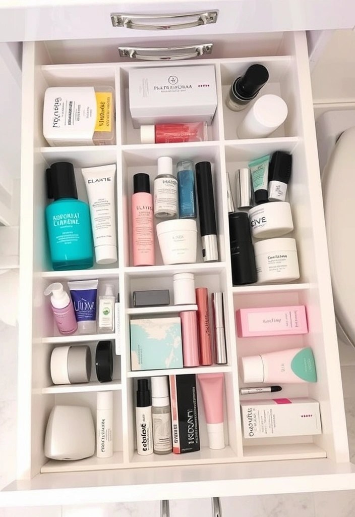 16 Smart Bathroom Accessories That Will Organize Your Small Space (You’ll Wish You Found #11 Sooner!) - 5. Drawer Dividers