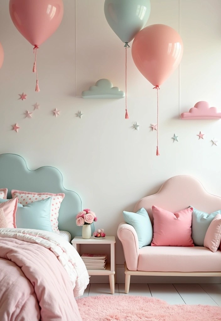 17 Fun Kids Room Ideas That Will Make Playtime Even More Exciting! - 14. Whimsical Balloon Decor