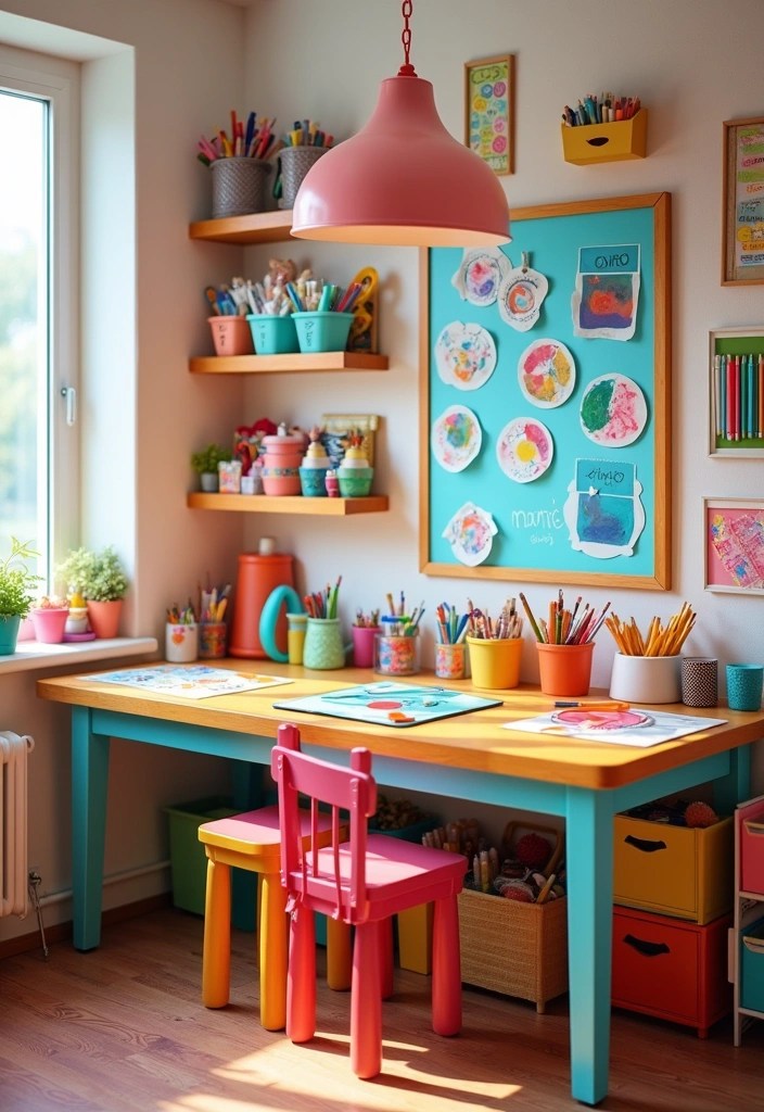 17 Fun Kids Room Ideas That Will Make Playtime Even More Exciting! - 16. Creative DIY Corner