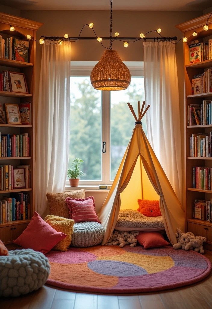 17 Fun Kids Room Ideas That Will Make Playtime Even More Exciting! - 8. Cozy Reading Nook