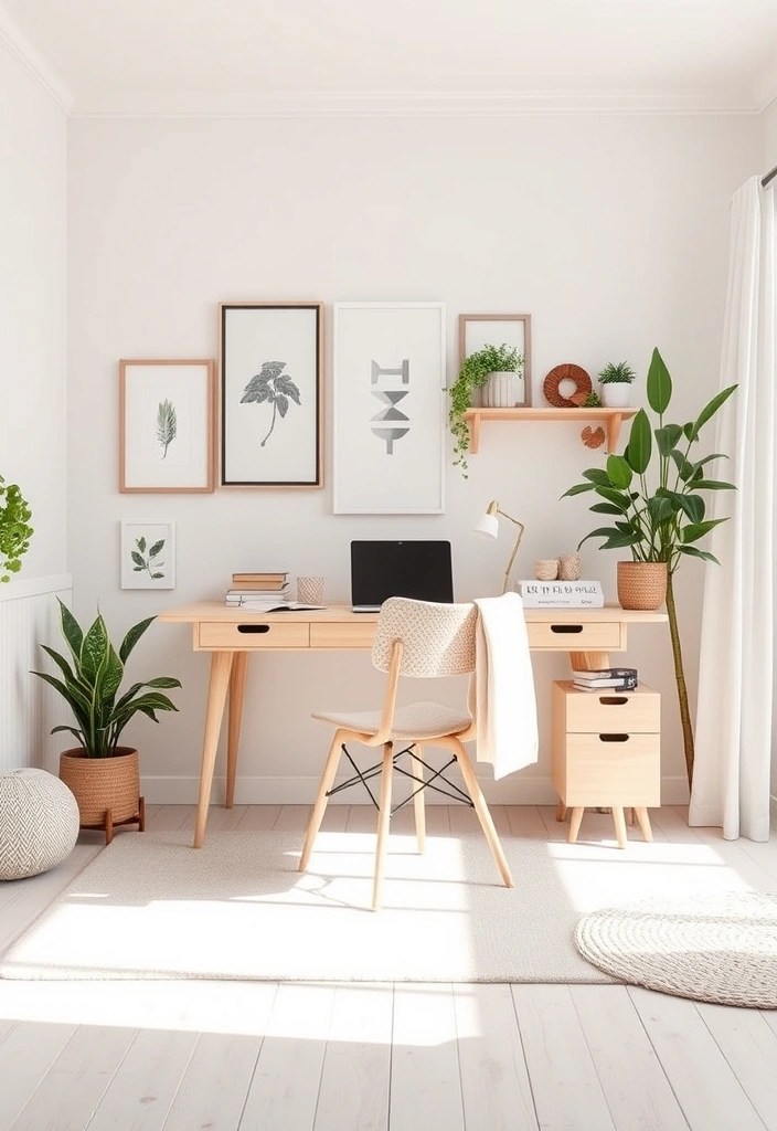 17 Home Office Setups That'll Boost Your Productivity and Style! - 10. Scandinavian Serenity: Clean and Calm