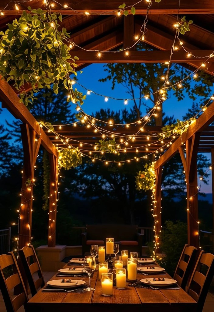 19 Patio Decor Ideas That'll Make Summer Feel Like a Dream (Goodbye, Boring Spaces!) - 2. Dreamy String Lights