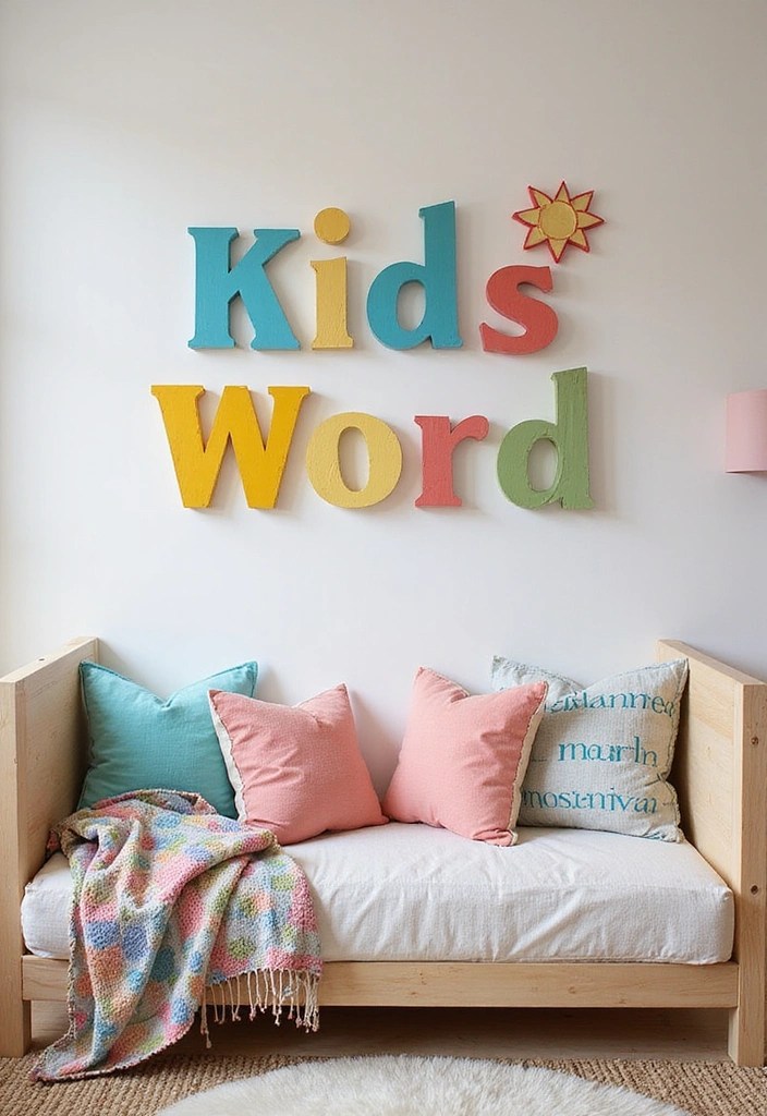 13 Fun Kids Room Decor Ideas That Will Make You the Coolest Parent Ever! - 3. Personalized Name Decor