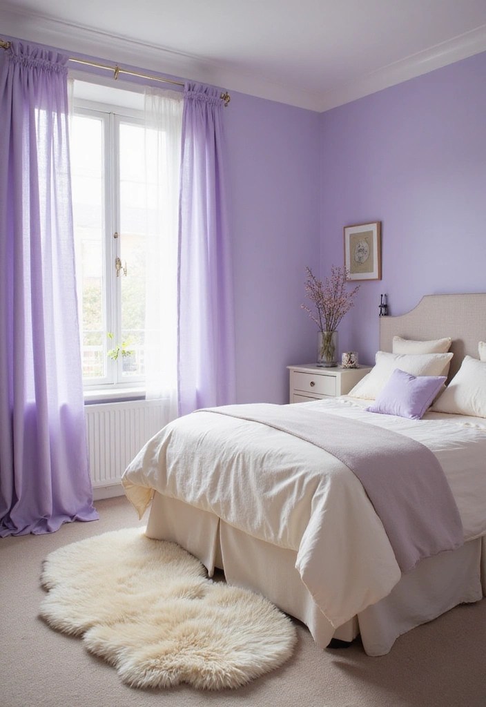 19 Bold Color Combinations That'll Make Your Home Pop (Number 5 Will Surprise You!) - 10. Soft Lavender and Cream