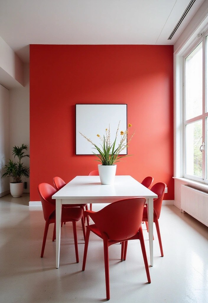 19 Bold Color Combinations That'll Make Your Home Pop (Number 5 Will Surprise You!) - 3. Bold Red and Crisp White