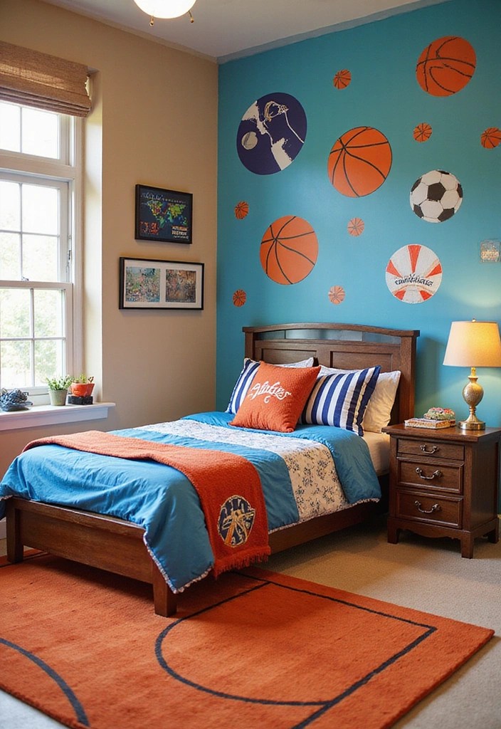 22 Fun Kids' Room Ideas That'll Make Their Space a Dream Come True! - 11. Sports Fanatic Haven