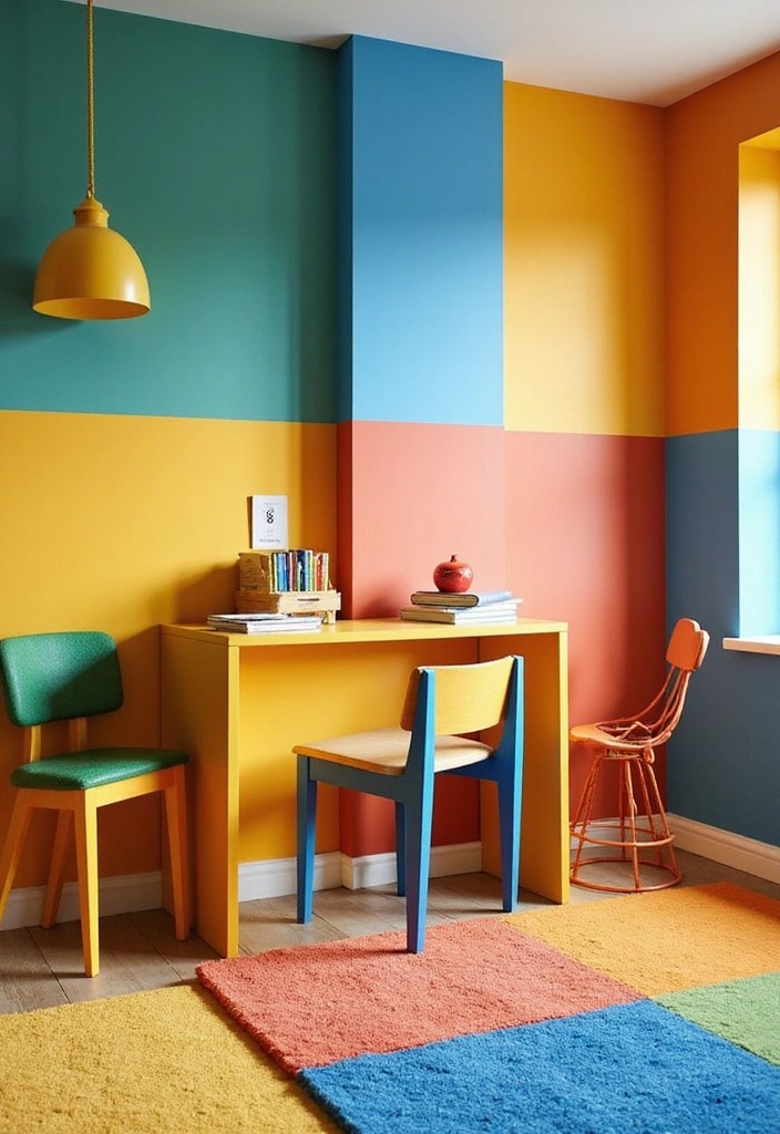 22 Fun Kids' Room Ideas That'll Make Their Space a Dream Come True! - 13. Bold Color Blocks