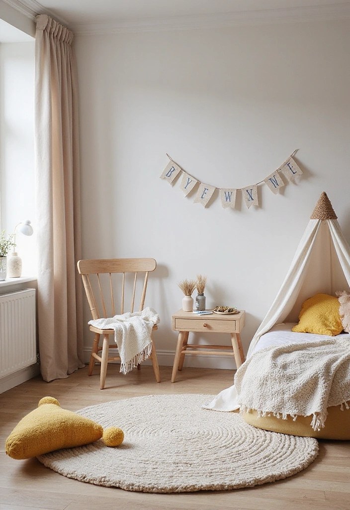 22 Fun Kids' Room Ideas That'll Make Their Space a Dream Come True! - 21. Cozy Scandinavian Retreat