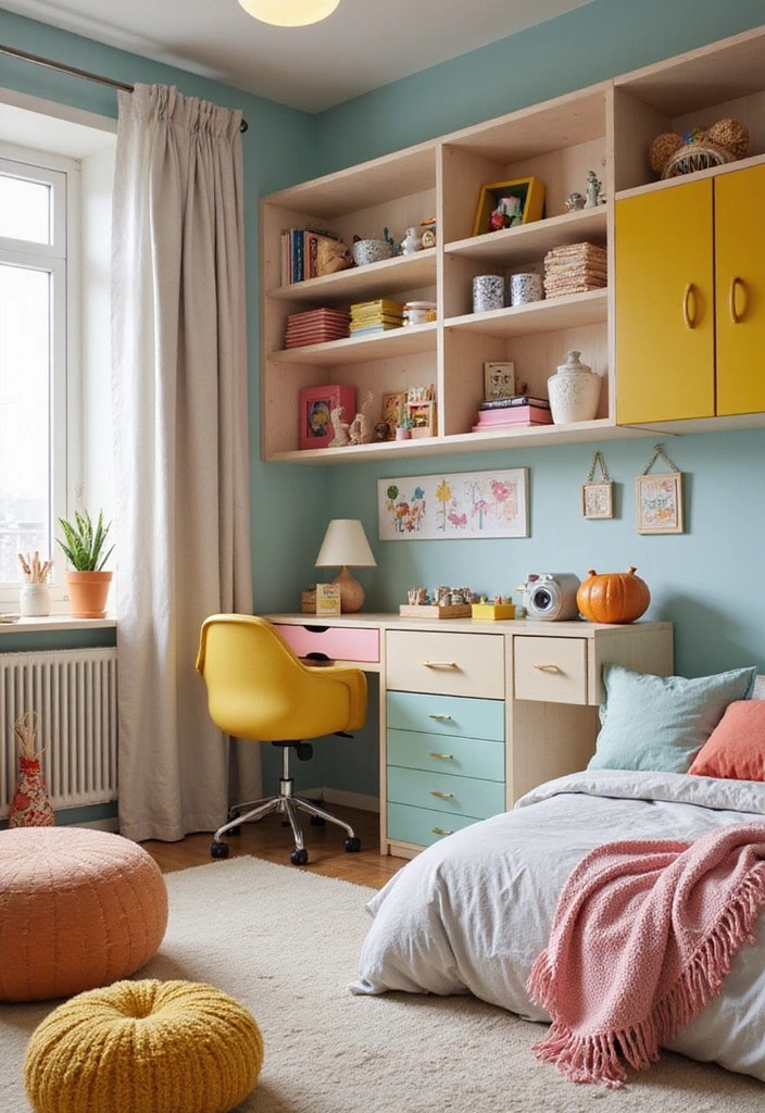 22 Fun Kids' Room Ideas That'll Make Their Space a Dream Come True! - 22. Creative Playroom Integration