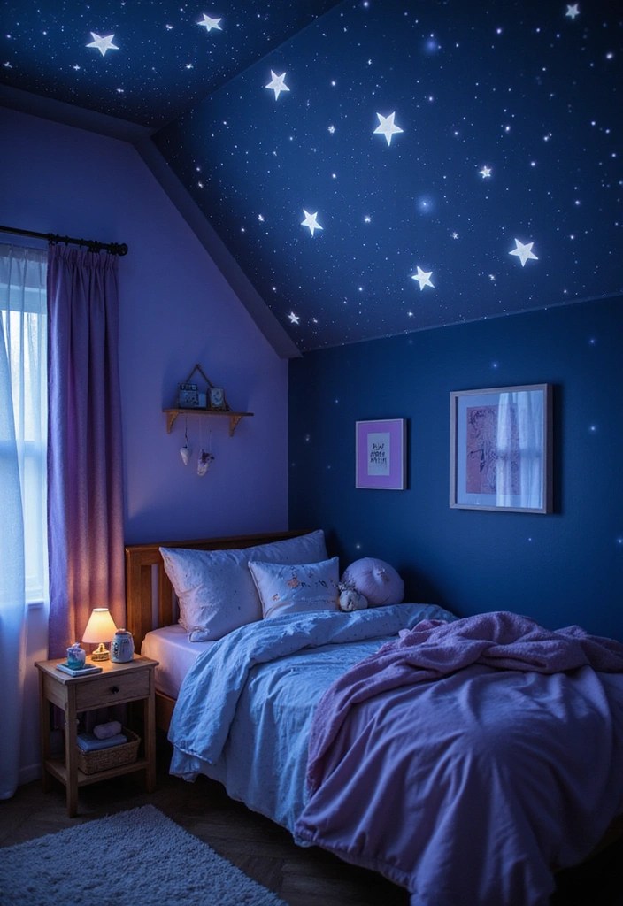22 Fun Kids' Room Ideas That'll Make Their Space a Dream Come True! - 3. Starry Night Sky